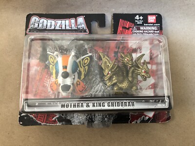 Bandai Godzilla Chibi King Ghidorah & Mothra Mini Figure 2-Pack NEW in Package-image