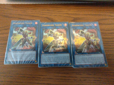(x3)Yu-Gi-Oh! TCG, Powercode Link Structure Deck, New and Sealed NO BOX-image