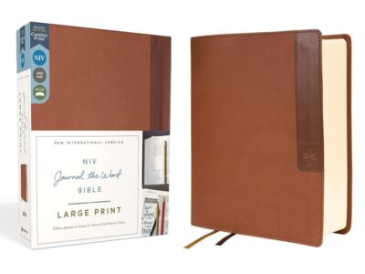 NIV Journal the Word Bible Large Print Leather Bible by Zondervan-image
