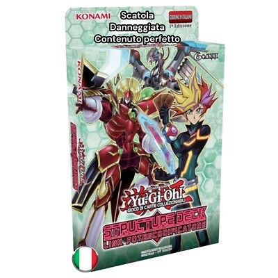 yu gi oh Structure Deck Link Sealed Potencoder 1a Ed ITA Sdpl Deck Lot-image