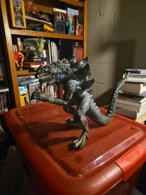 Godzilla Action Figure Toy 11” Toho Co. 1998 Trendmasters-image