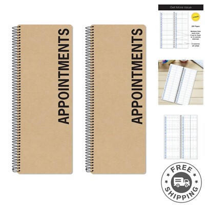 Professional Organizer - 2-Pack Daily & Hourly Planner with Spiral-Bound Design-image