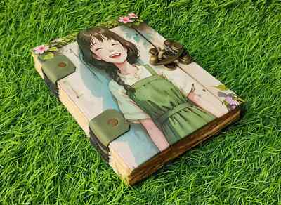 Vintage Leather bound Hard Cover Notebook Handmade Paper Diary Sketchbook-image