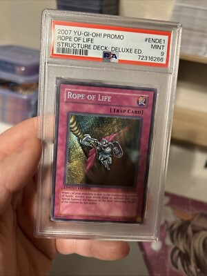 YUGIOH PSA 9 2007 Rope of Life SD2-ENDE1 Secret Rare POP2-image