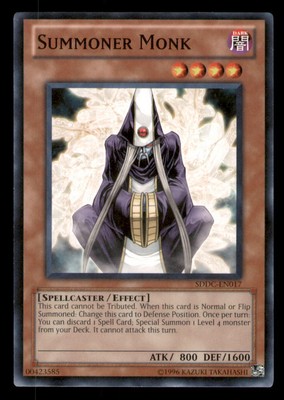 Yugioh Summoner Monk #SDDC-EN017 Structure Deck: Dragons Collide LP-image