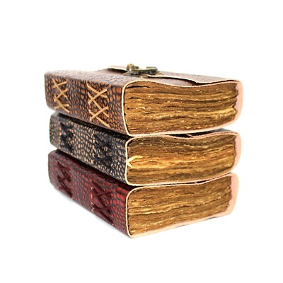 Leather Bound Journal Antique Blank Paper Notebook, Diary, Sketchbook-image