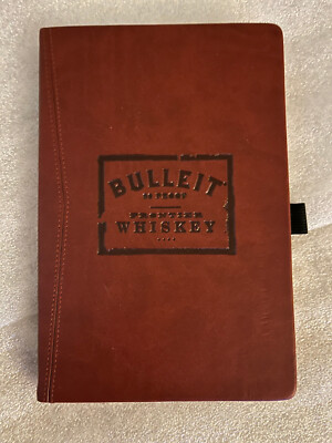 Bulleit 90 Proof Frontier Whiskey Hardcover Leather-Bound Notebook Diary Journal-image