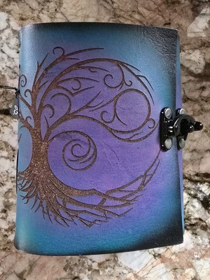 Leather Journal Gothic Notebook Tree Of Life 306 Pages  5
