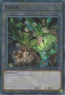 1x Token - SDCH-ENT01 - Super Rare - 1st Edition NM YuGiOh!  Structure Deck: Spi-image