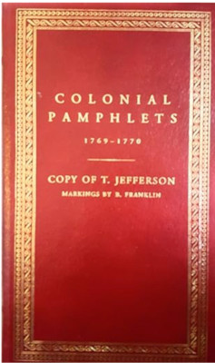 Colonial Pamphlets 1769-1770 with Markings by B. Franklin Easton Press Leather-image