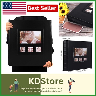 Modern 600-Pocket Photo Album - Perfect for Weddings, Travel & Family Memories-image