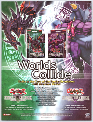 Print Ad 2005 Yu Gi Oh TCG Structure Deck Card Game Original Promo Poster Art-image