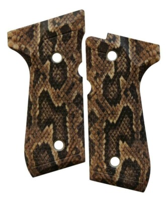Viper Snake Skin Design Custom Beretta 92 96 M9 Grips-image
