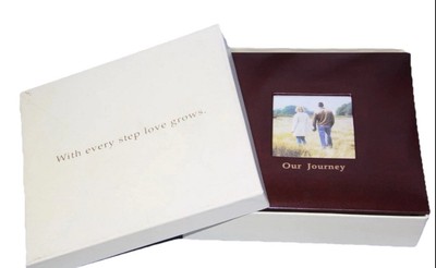 'With every step love grows Our Journey 4”x 6” Photo Album Wedding/Honeymoon NIB-image