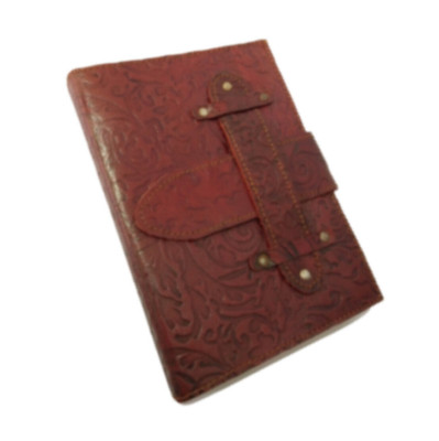 Vintage Leather bound Journal Antique Handmade Paper Notebook Diary Sketchbook-image