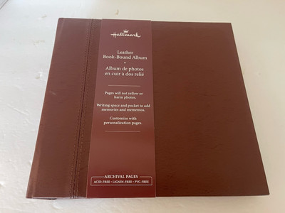 Hallmark Leather Photo Album Archival Acid Free 9