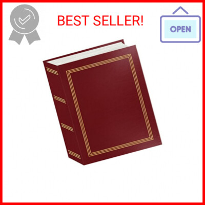 Pioneer Photo Albums A4-100 Burgundy Red Photo Album, 100 Pockets 4