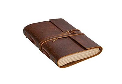 Leather Journal Notebook - Rustic Handmade Vintage Leather Bound 5
