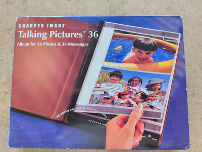 New Sharper Image Talking Pictures Album For 36 Photos & 36 Messages(SR 8)-image