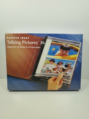 Sharper Image Talking Pictures 36 Album 4X6  Pictures & Messages -image