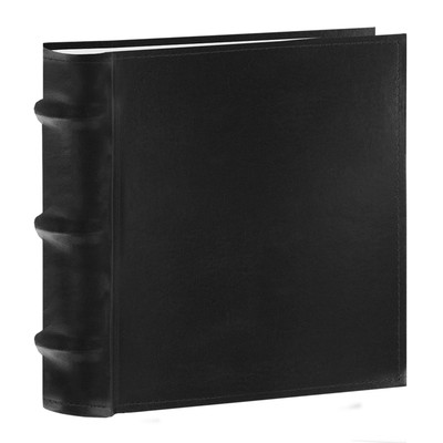 100-Pocket European Bonded Leather Photo Album for 4 by 6-Inch Prints, Black-image