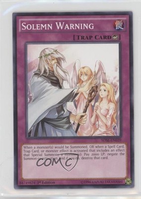 2015 Yu-Gi-Oh! Synchron Extreme Structure Deck 1st Edition Solemn Warning 1z8-image