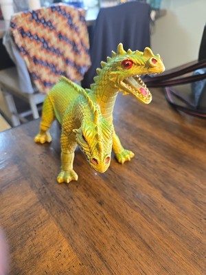 Vintage 1984 Imperial Dragon Two Headed 2 Heads Figure Godzilla Hong Kong Yugioh-image