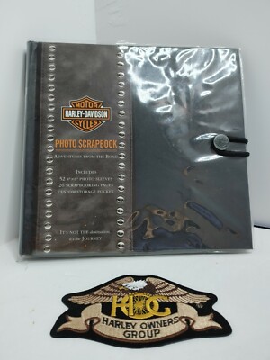 Harley Davidson | Photo Scrapbook | (52) 4x6 26 Scrapbook Pages / HOG Patch-image