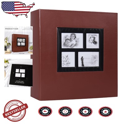 Elegant 4x6 Photo Album with 1000 Pockets - Perfect for Weddings & Anniversaries-image