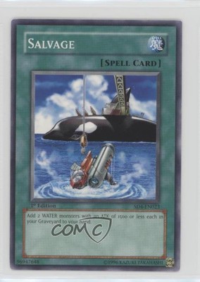 Salvage 1st Ed. YuGiOh Fury From the Deep Structure Deck #SD4-EN023 2005 2u3-image