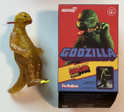 Reaction SHOGUN GODZILLA Blind Box Figure AMBER GLITTER 3 3/4” w/box! Super7-image