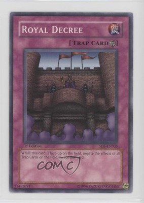 2005 Yu-Gi-Oh! Warrior's Triumph Structure Deck 1st Edition Royal Decree 0ie5-image