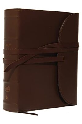 NKJV Journal the Word Bible La - Leather Bound - GOOD-image