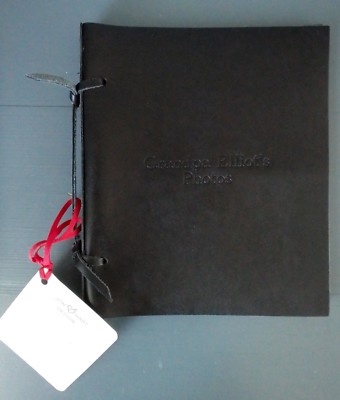 Jon Heart Design Grandpa Elliot's Embossed Leather Photo Album Style 441 USA-image