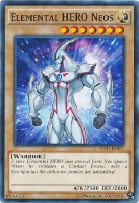 Yugioh - Elemental Hero Neos - NM - Free Holographic Card-image