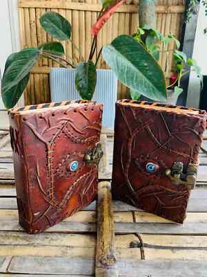 Goat Handmade Leather Journal beautiful Eye Journal 2025 Deal-image