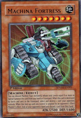 Heavily Played, English Yu Gi Oh Machina Fortress - SDMM-EN001 - Ultra Rare - Un-image