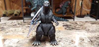 Bandai Godzilla Island 1998 1992 Figure Tag Attached. Metallic Blue Dorsal Fins-image