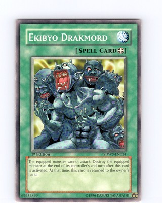 Yu-Gi-Oh TCG Ekibyo Drakmord SDWS-EN024 1st Edition Common Card Played LP-image