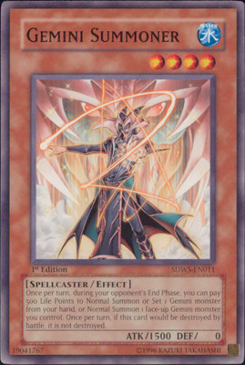 Yugioh Gemini Summoner #SDWS-EN011 Structure Deck: Warriors' Strike 1st Edition-image