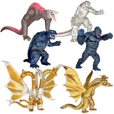 Set Of 6 Godzilla vs Kong Toys Movable Joint Birthday Kids Gift Action Figures-image
