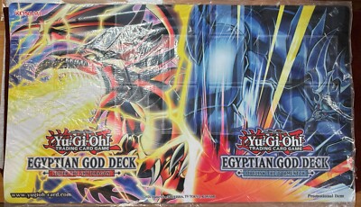 YUGIOH STRUCTURE DECK EGYPTIAN GOD DECK SLIFER/OBELISK PLAYMAT NEW & SEALED-image
