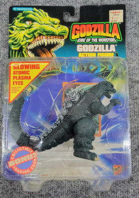 Trendmasters 1994 Godzilla Action Figure Toy with Glowing Atomic Plasma Eyes-image