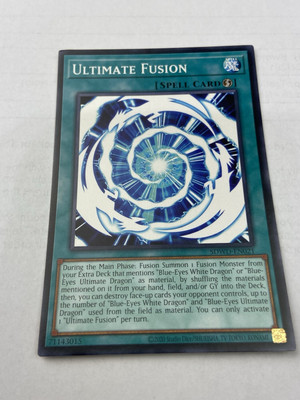 Yugioh Ultimate Fusion Sdwd-en021 Blue Eyes White Destiny (misprint) 1st Edition-image