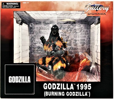 DIAMOND SELECT GODZILLA GALLERY 1995 BURNING GODZILLA DX SDCC 2020 LAST USA SELR-image