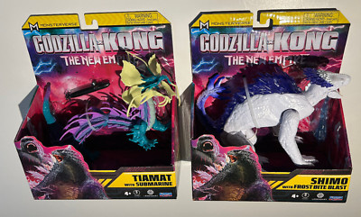 Playmates Godzilla x Kong the New Empire SHIMO w/Frost Bite Blast & TIAMAT set-image