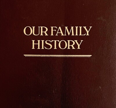 Our Family History NOS New Vintage 1981 HC Journal Registry Leather WHBS-image