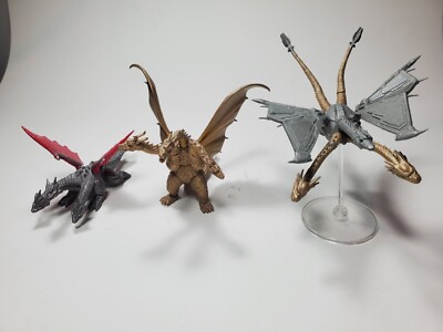 Death Ghidorah Gashapon HG Flying Mecha -King Ghidorah Chronicle Lot of 3 -b8-image