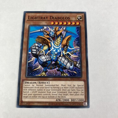 Yugioh LIGHTRAY DIABOLOS Sdli-en017 Realm Of Light Structure Deck Reprint Common-image