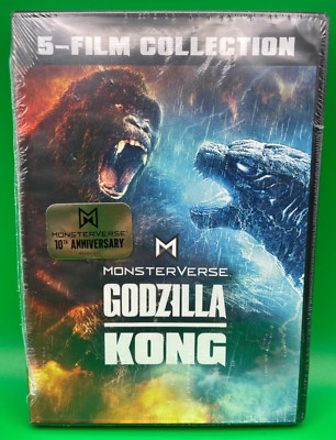 Godzilla X Kong Monsterverse 5-Film Collection (DVD) New Sealed-image